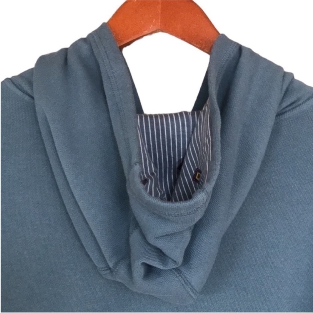 Vera Bradley Blue Zip Hoodie Jacket Thumbhole Cotton Blend Large - Picture 6 of 14
